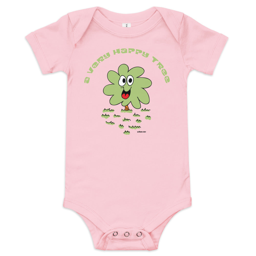 A very happy tree - Baby short sleeve one piece