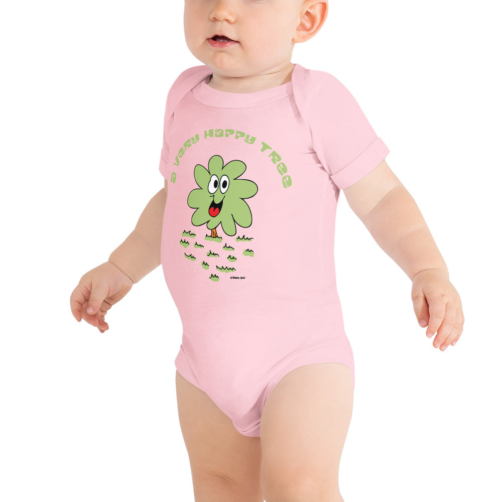 A very happy tree - Baby short sleeve one piece