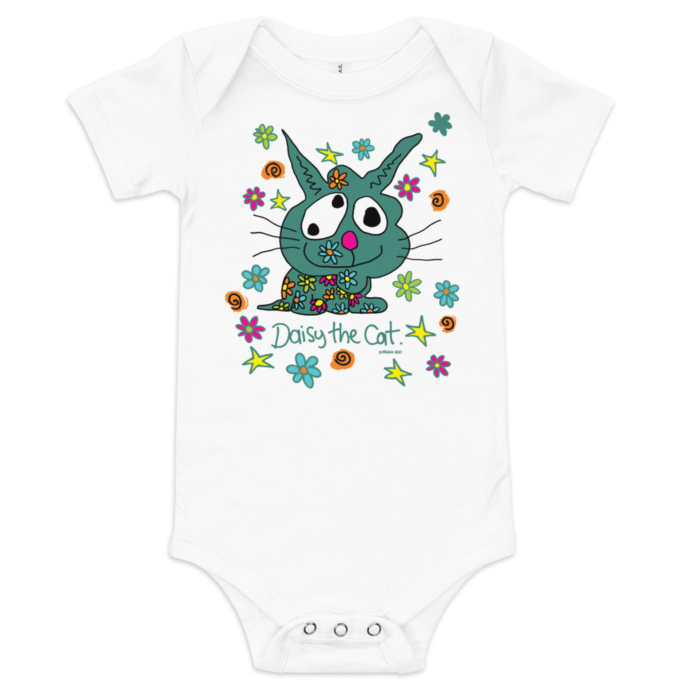 Daisy the Cat - Baby short sleeve one piece