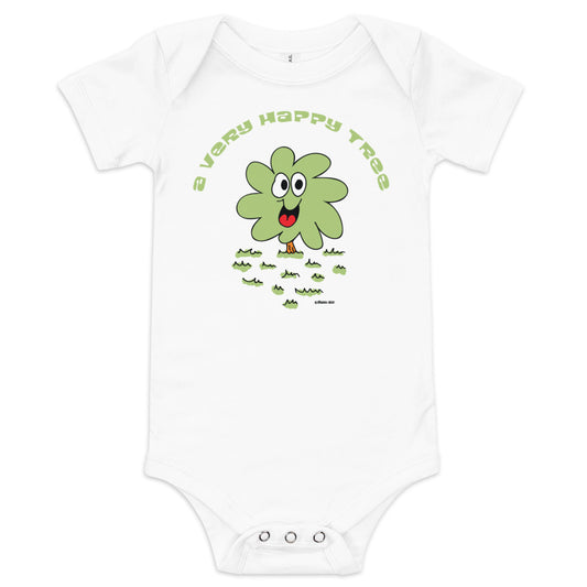 A very happy tree - Baby short sleeve one piece