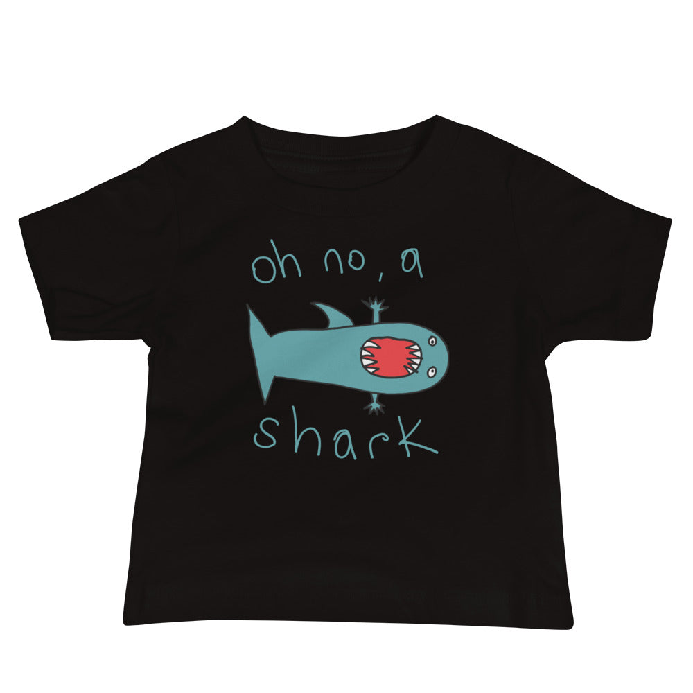 Oh no a Shark - Baby Jersey Short Sleeve Tee