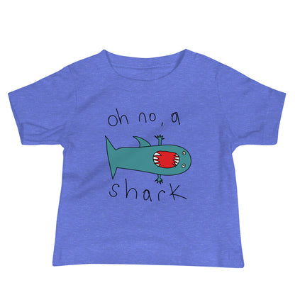 Oh no a Shark - Baby Jersey Short Sleeve Tee