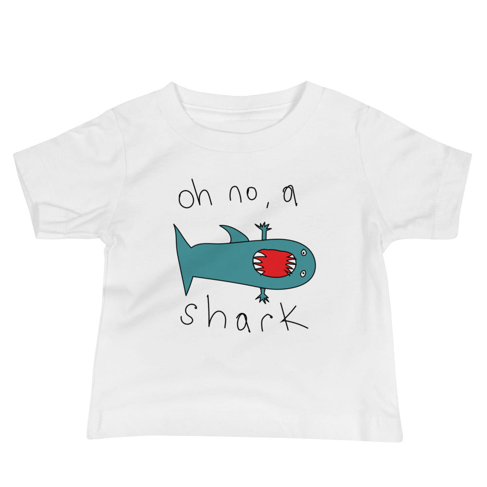 Oh no a Shark - Baby Jersey Short Sleeve Tee