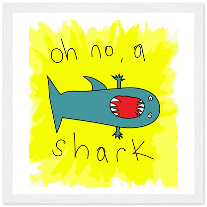 Oh no, a Shark - Framed Art and Posters