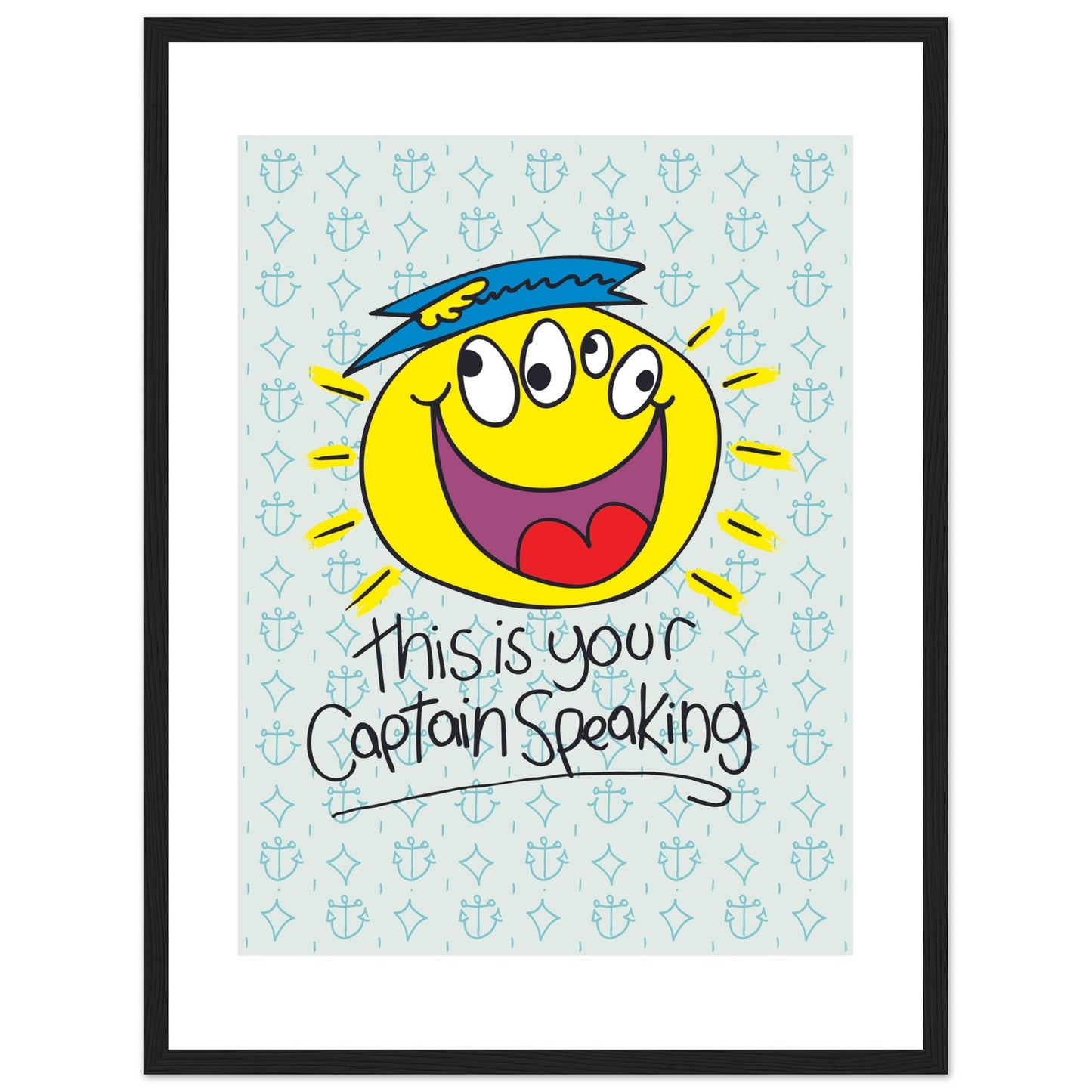 This is your Captain speaking - Premium Matte Paper Wooden Framed Poster