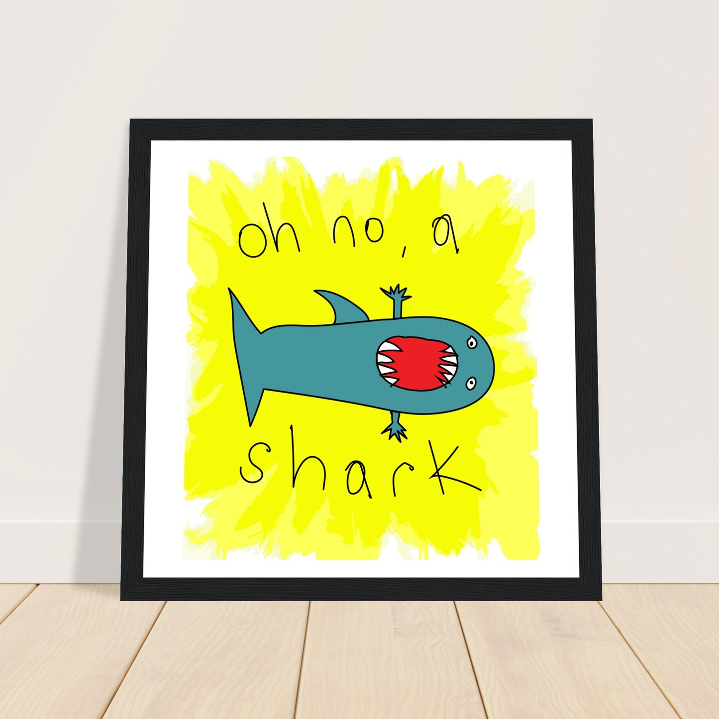 Oh no, a Shark - Framed Art and Posters