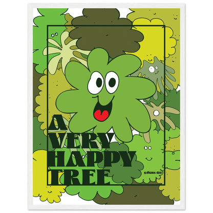 A very happy tree! - Premium Matte Paper Wooden Framed Poster