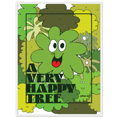 A very happy tree! - Premium Matte Paper Wooden Framed Poster