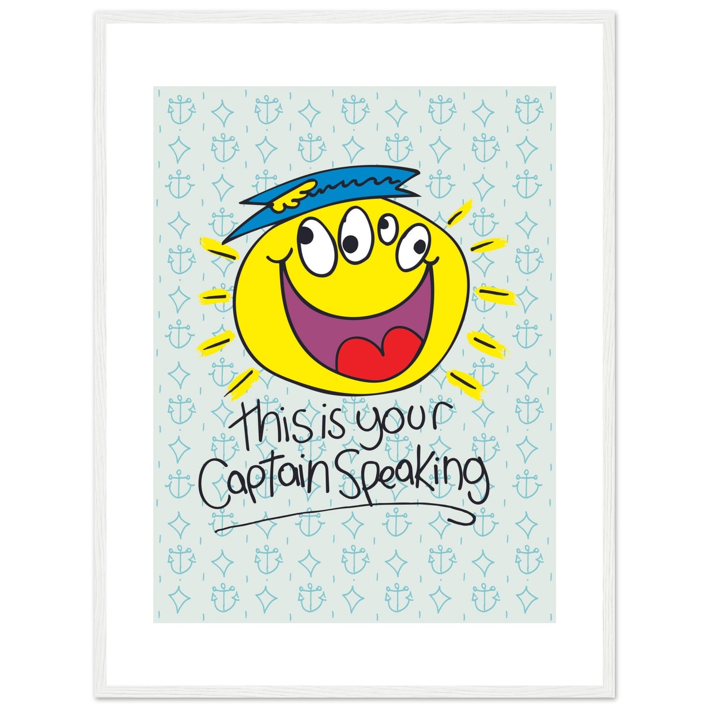 This is your Captain speaking - Premium Matte Paper Wooden Framed Poster