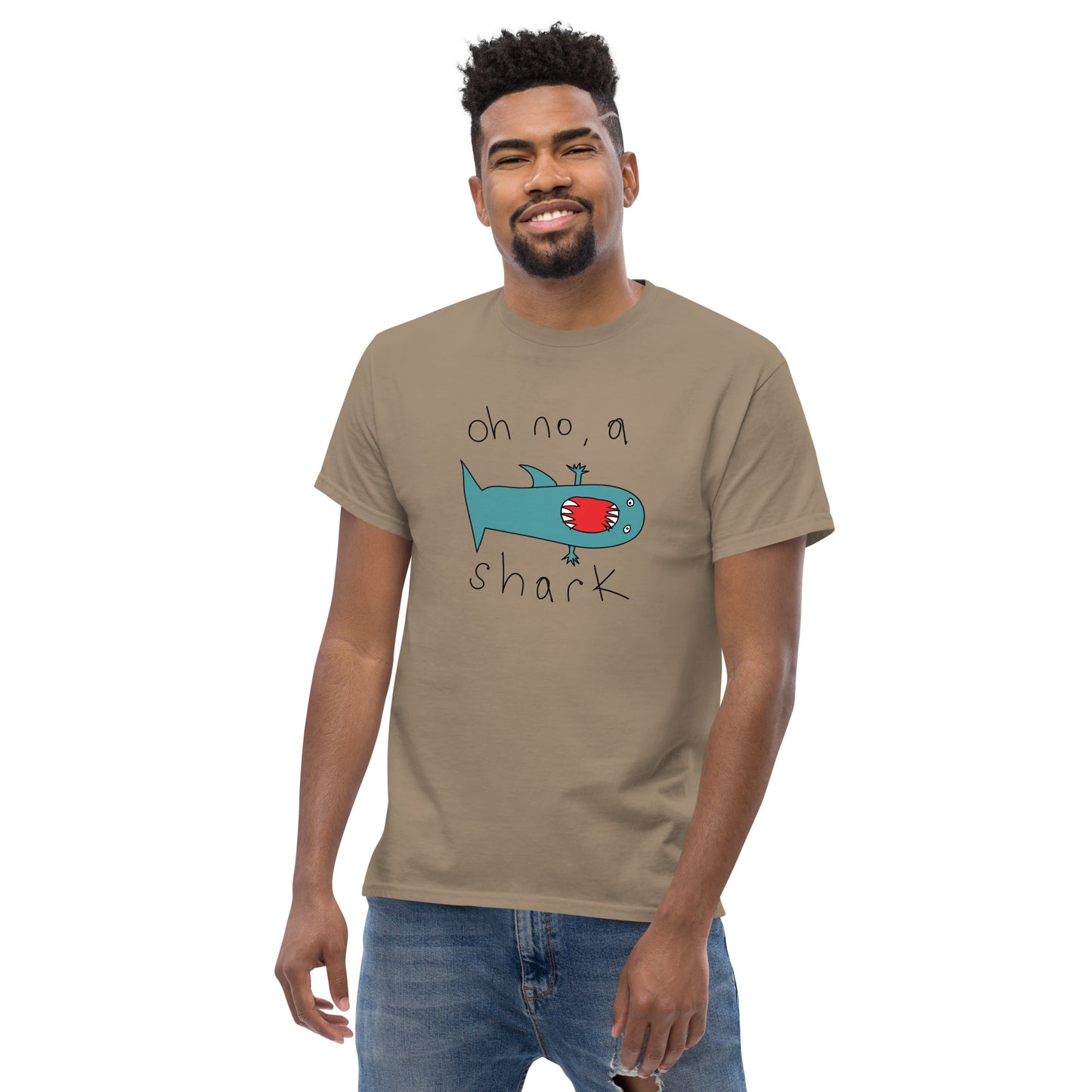 Oh no, a Shark - Men's classic tee