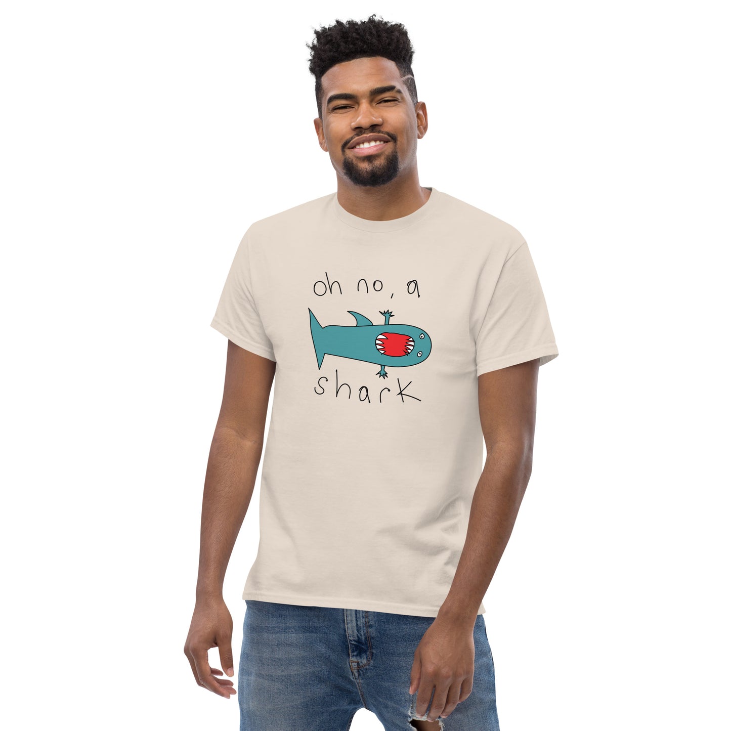 Oh no, a Shark - Men's classic tee