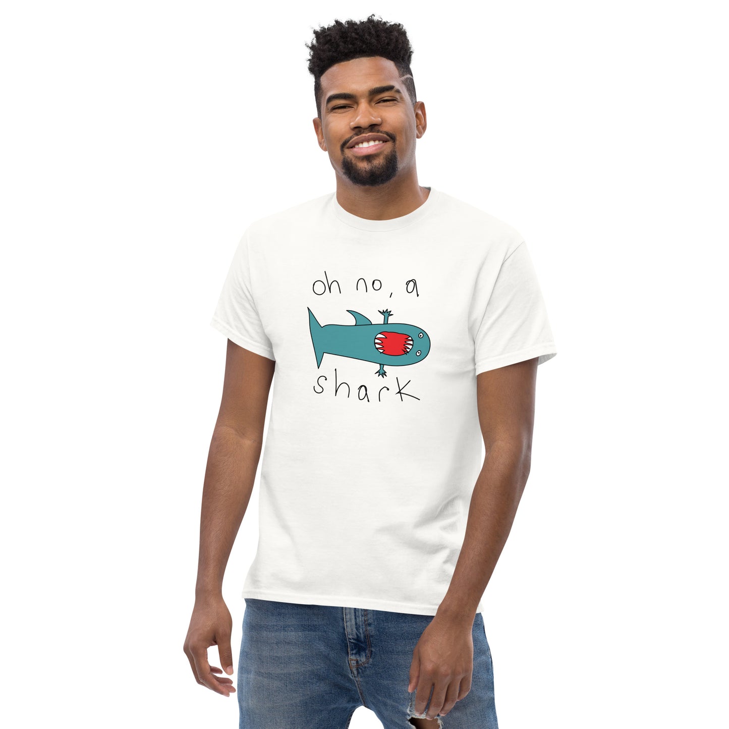 Oh no, a Shark - Men's classic tee