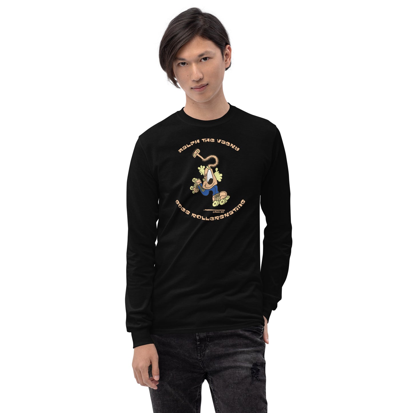 Ralph the Vacky goes Rollerskating - Men’s Long Sleeve Shirt