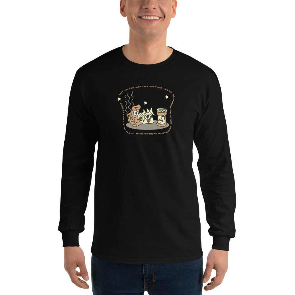 Mr Toast and Ms Butter - Men’s Long Sleeve Shirt