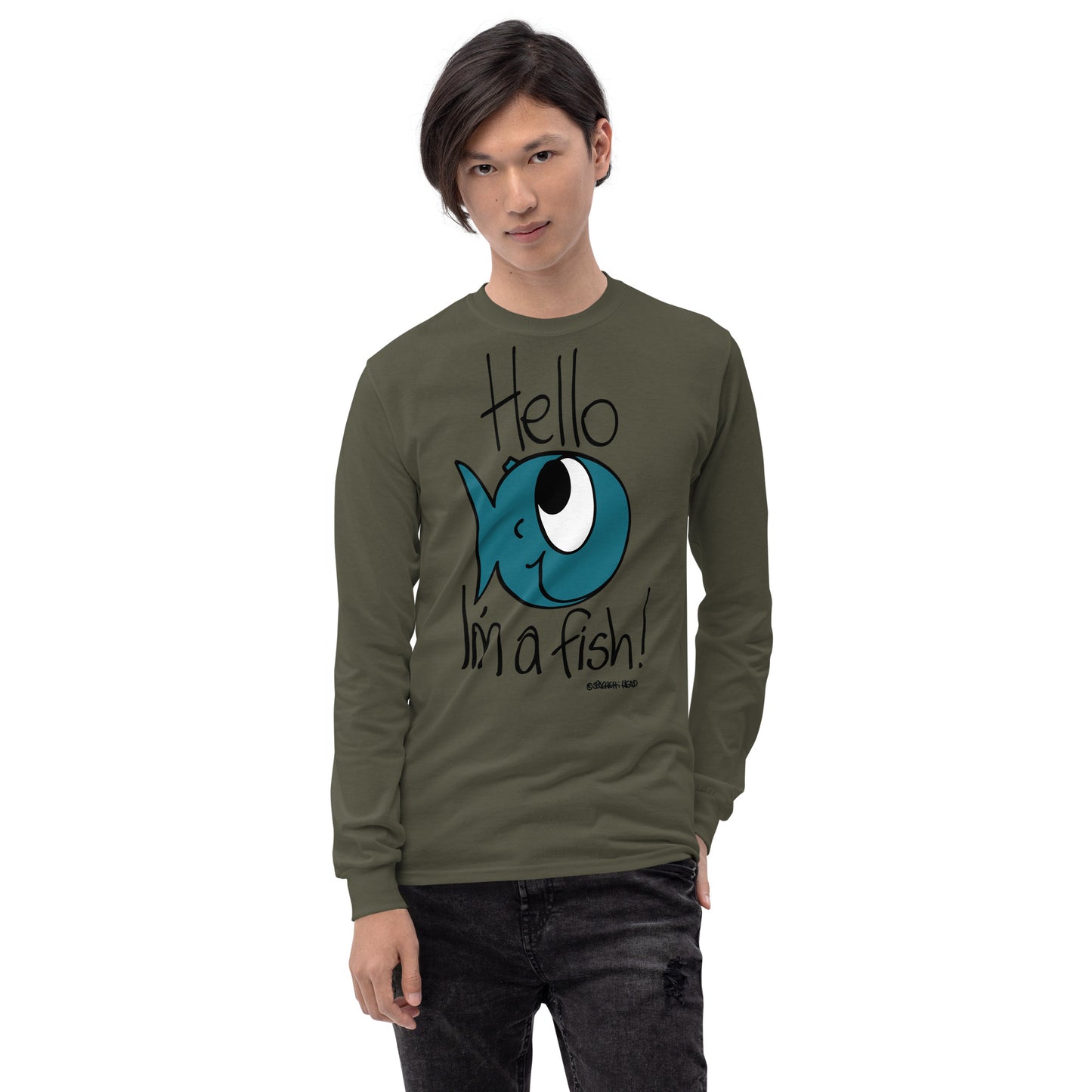 Hello, I'm a Fish! - Men’s Long Sleeve Shirt