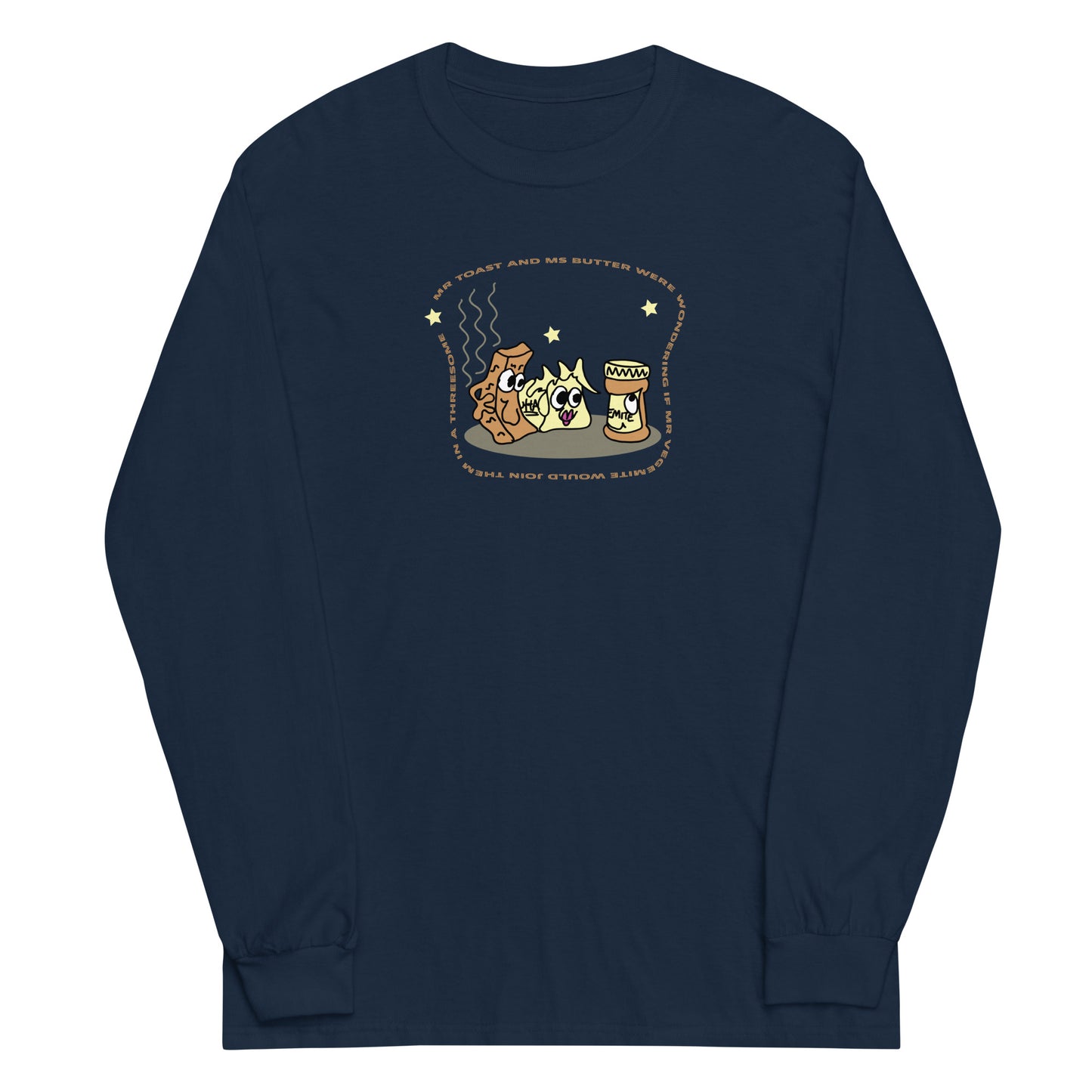 Mr Toast and Ms Butter - Men’s Long Sleeve Shirt