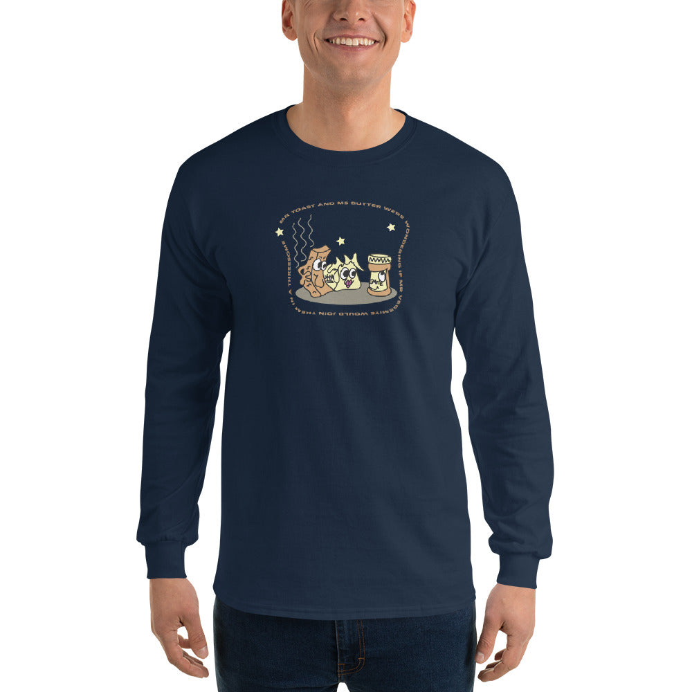 Mr Toast and Ms Butter - Men’s Long Sleeve Shirt