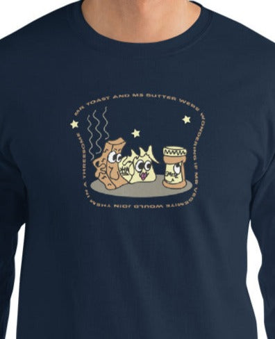 Mr Toast and Ms Butter - Men’s Long Sleeve Shirt