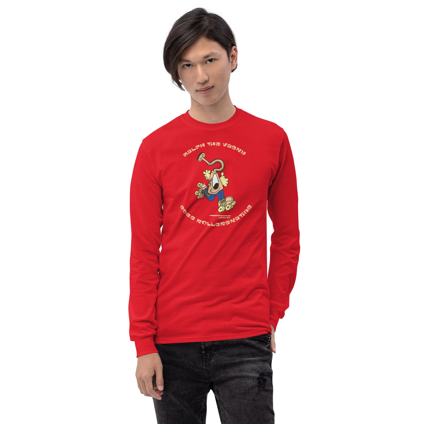 Ralph the Vacky goes Rollerskating - Men’s Long Sleeve Shirt