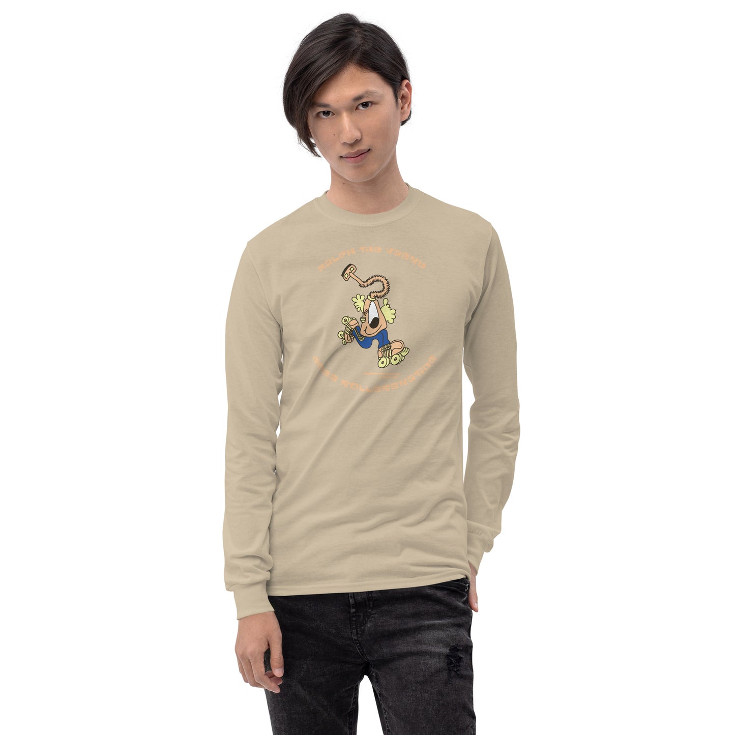 Ralph the Vacky goes Rollerskating - Men’s Long Sleeve Shirt