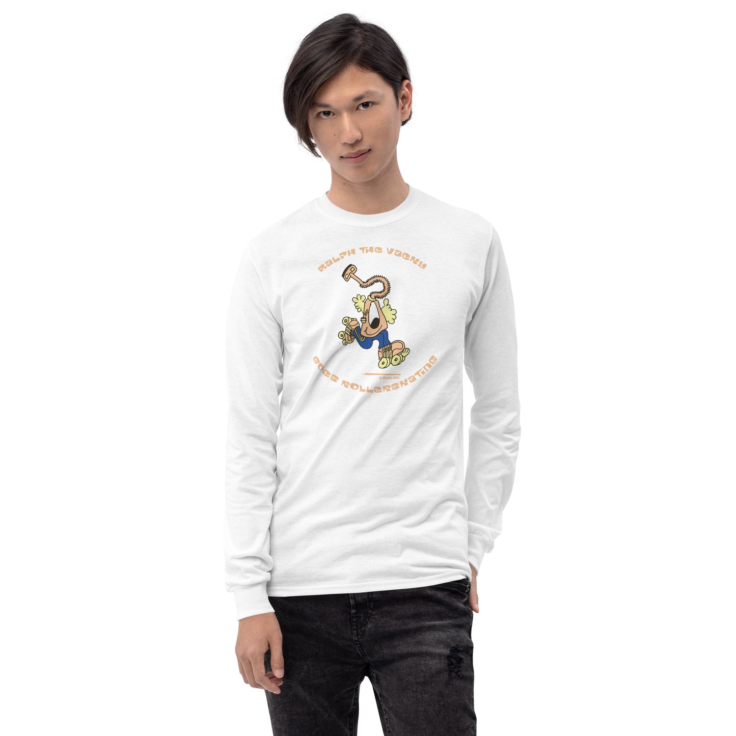 Ralph the Vacky goes Rollerskating - Men’s Long Sleeve Shirt