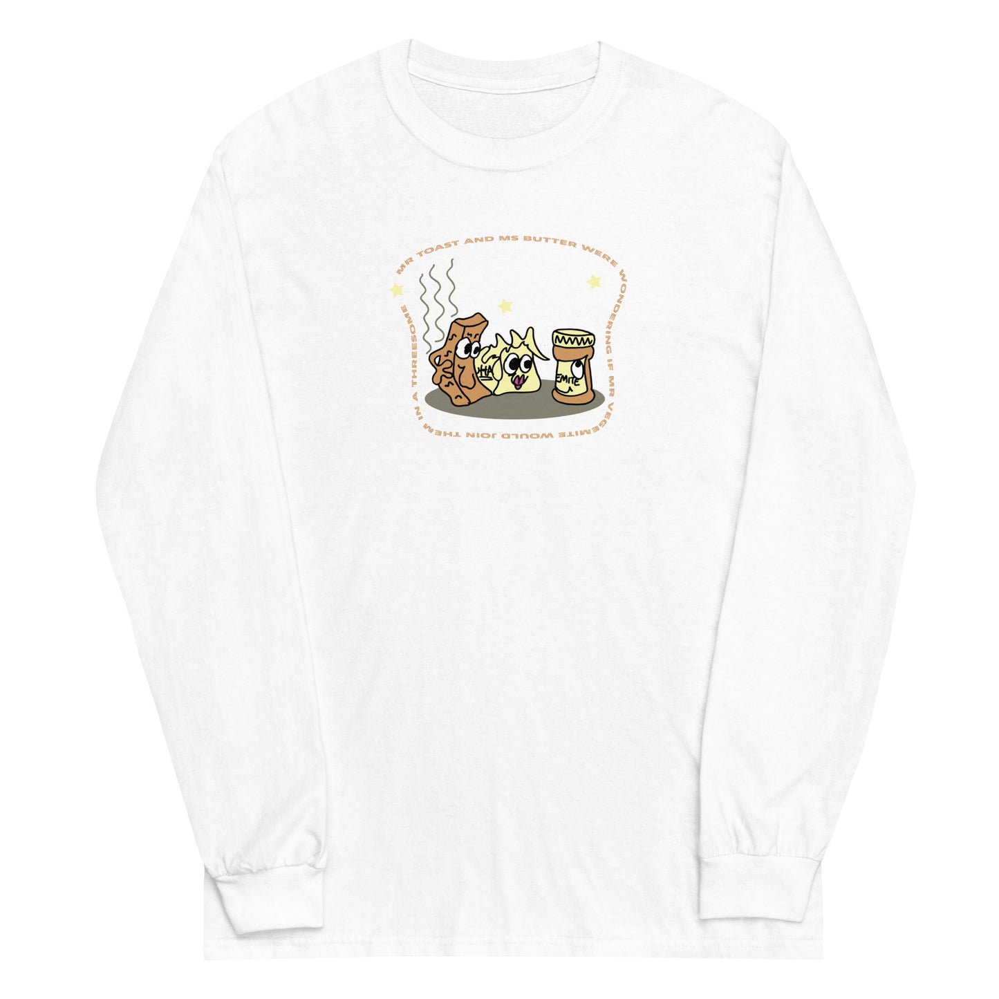 Mr Toast and Ms Butter - Men’s Long Sleeve Shirt