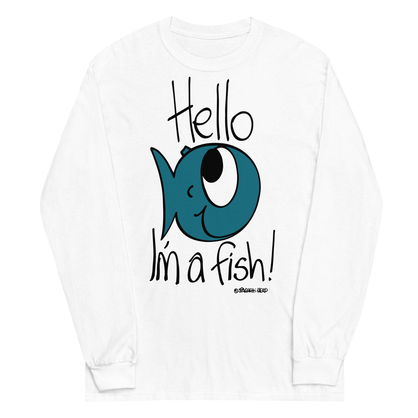 Hello, I'm a Fish! - Men’s Long Sleeve Shirt