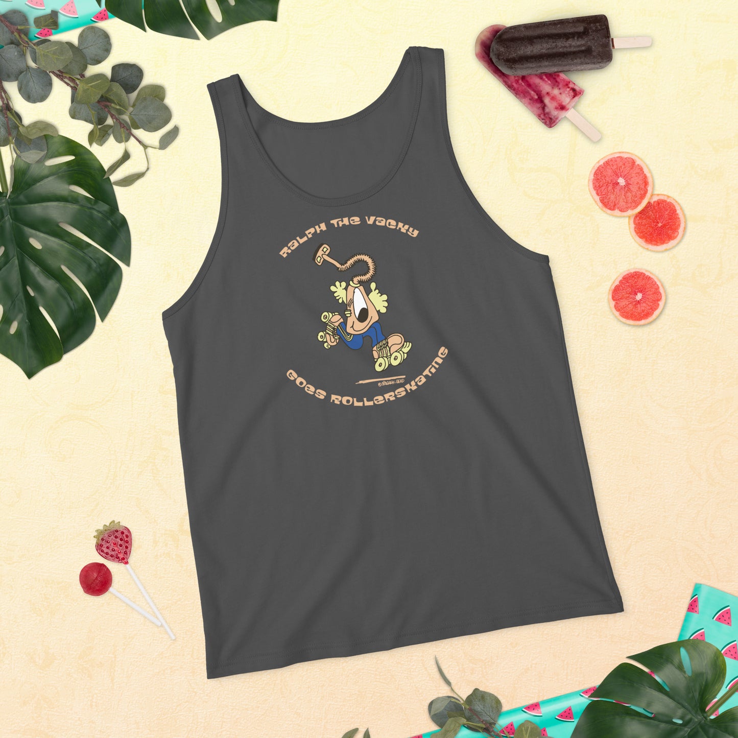 Ralph the Vacky goes Rollerskating - Men's Tank Top