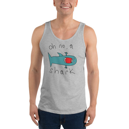 Oh no, a shark - Men's Tank Top