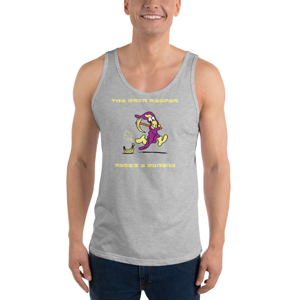 The Grim Reaper races a Banana - Men's Tank Top