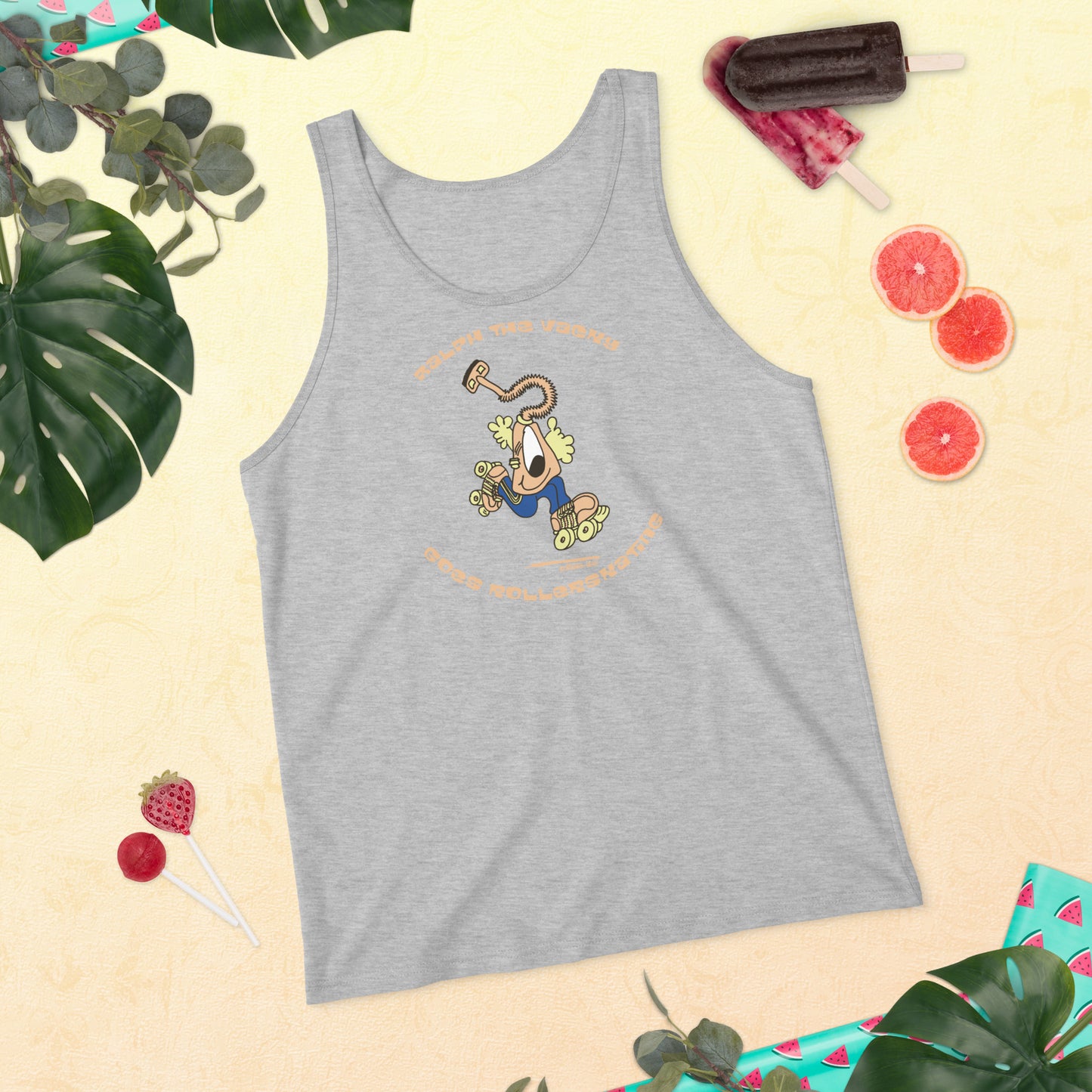 Ralph the Vacky goes Rollerskating - Men's Tank Top