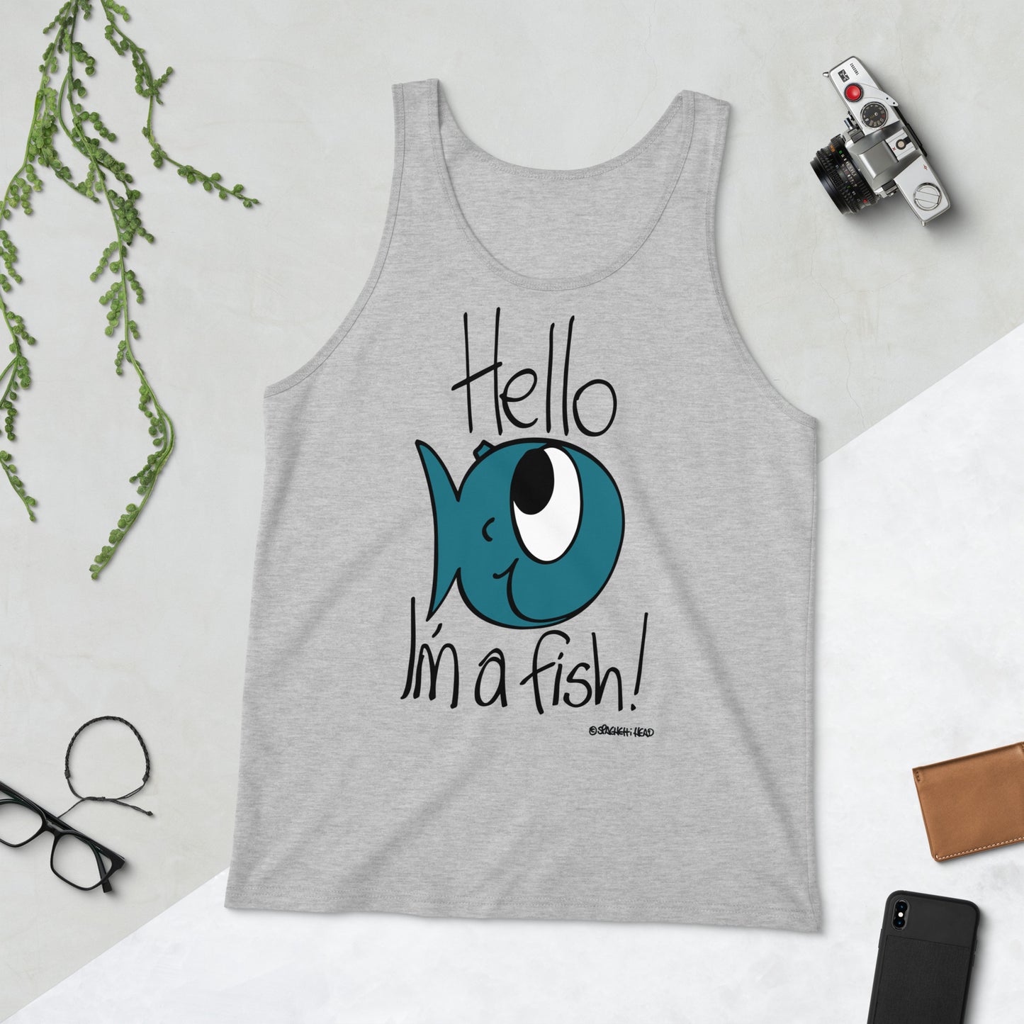 Hello, I'm a Fish! - Men's Tank Top