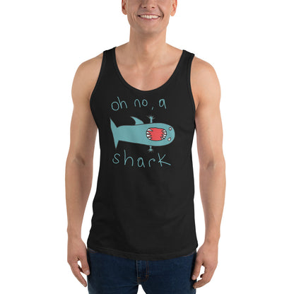 Oh no, a shark - Men's Tank Top