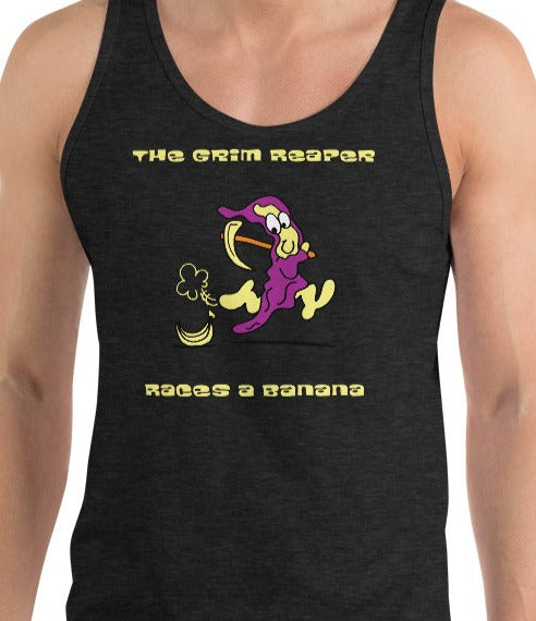 The Grim Reaper races a Banana - Men's Tank Top