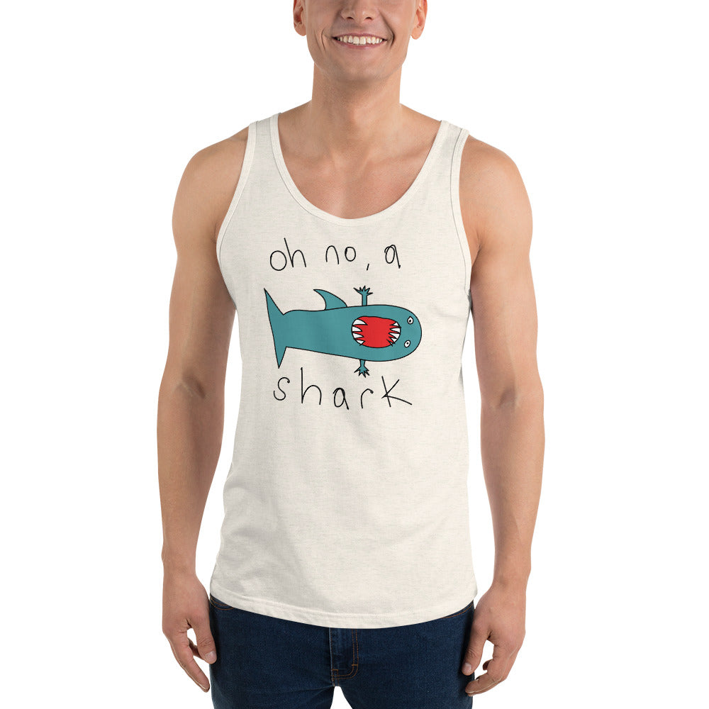 Oh no, a shark - Men's Tank Top