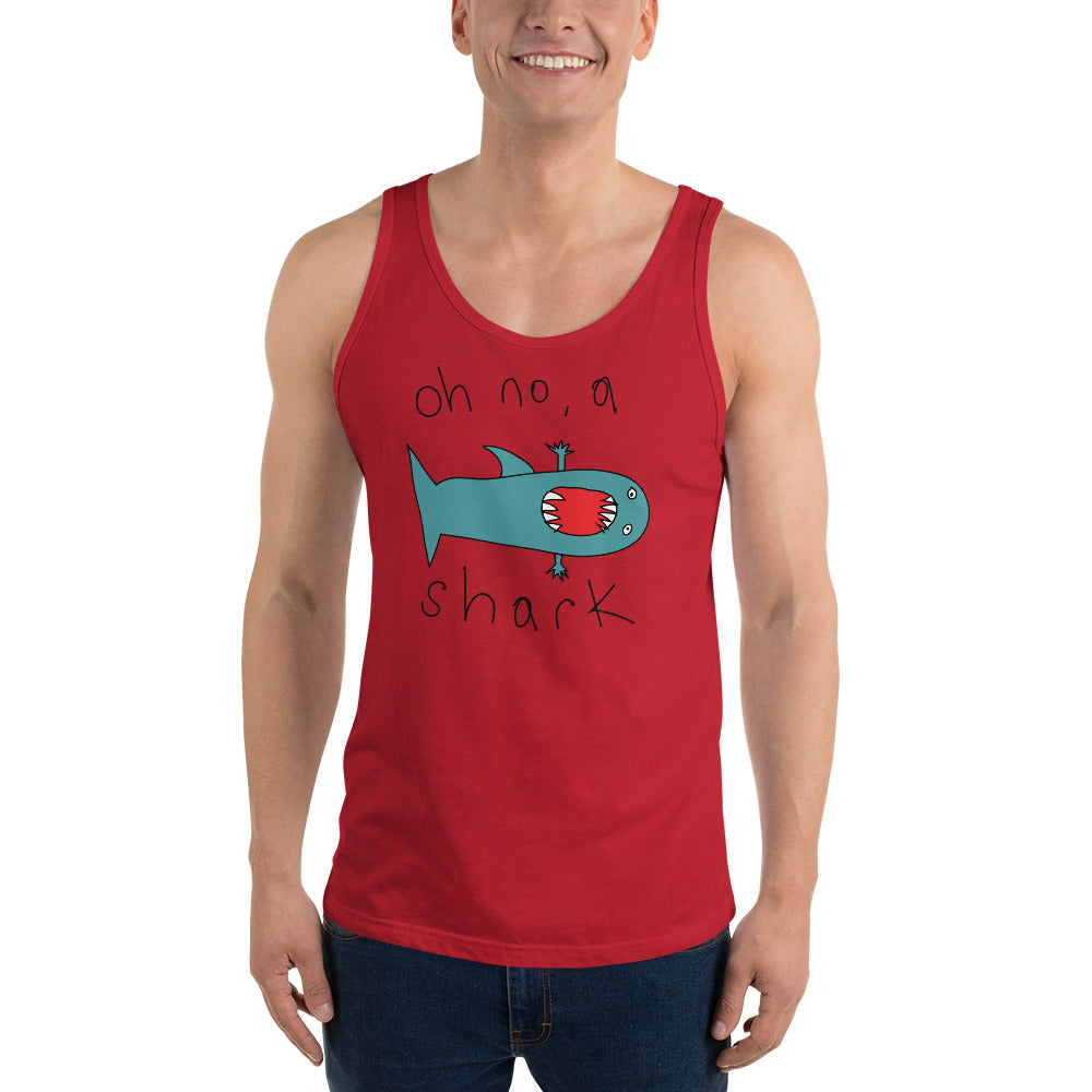 Oh no, a shark - Men's Tank Top