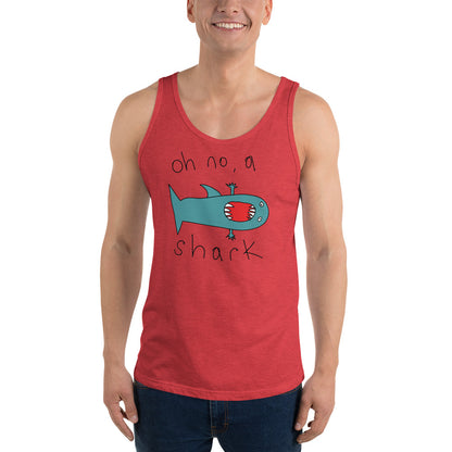 Oh no, a shark - Men's Tank Top