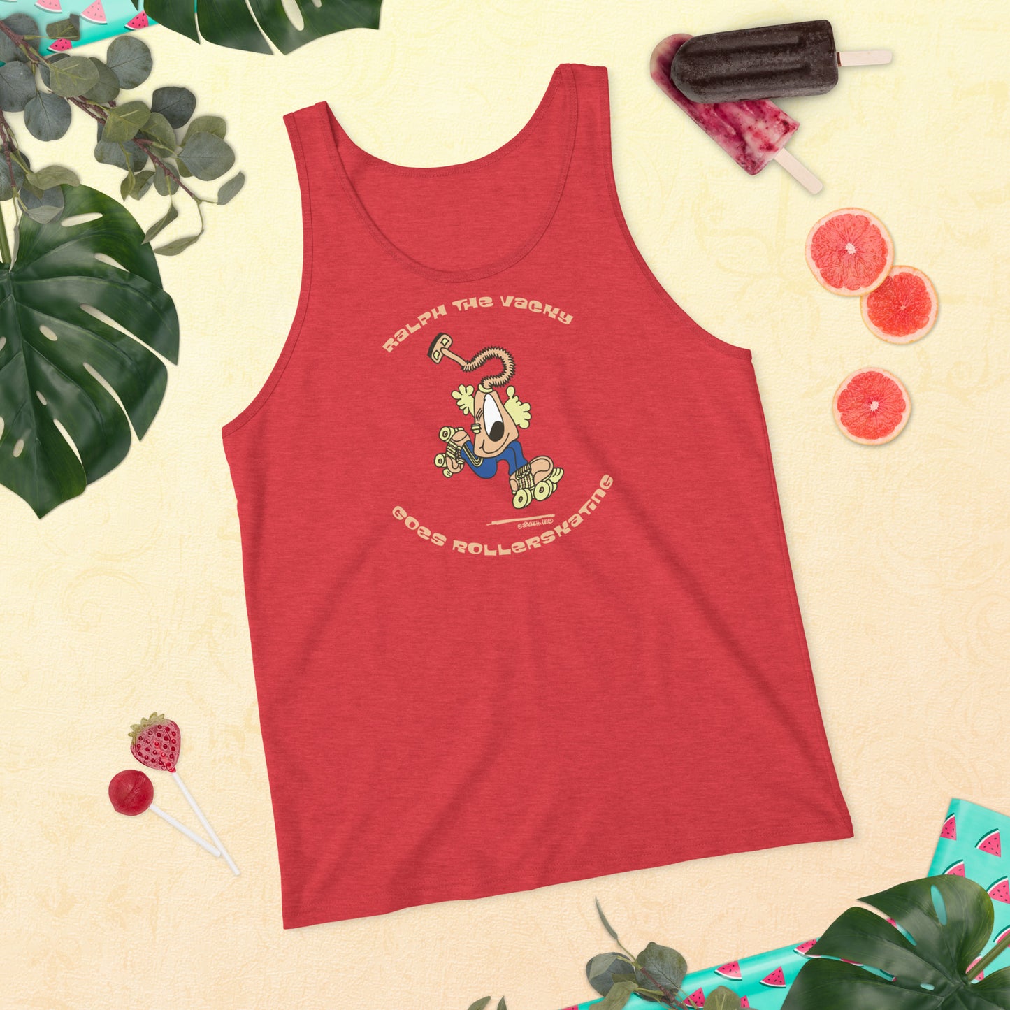 Ralph the Vacky goes Rollerskating - Men's Tank Top