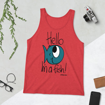 Hello, I'm a Fish! - Men's Tank Top