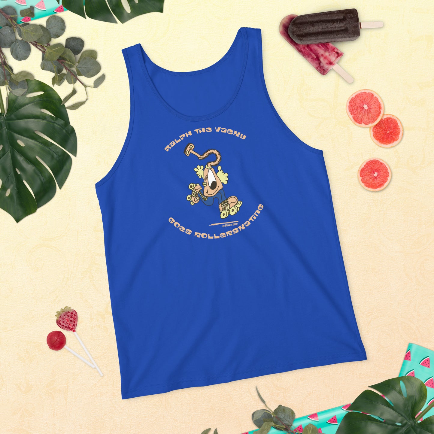 Ralph the Vacky goes Rollerskating - Men's Tank Top