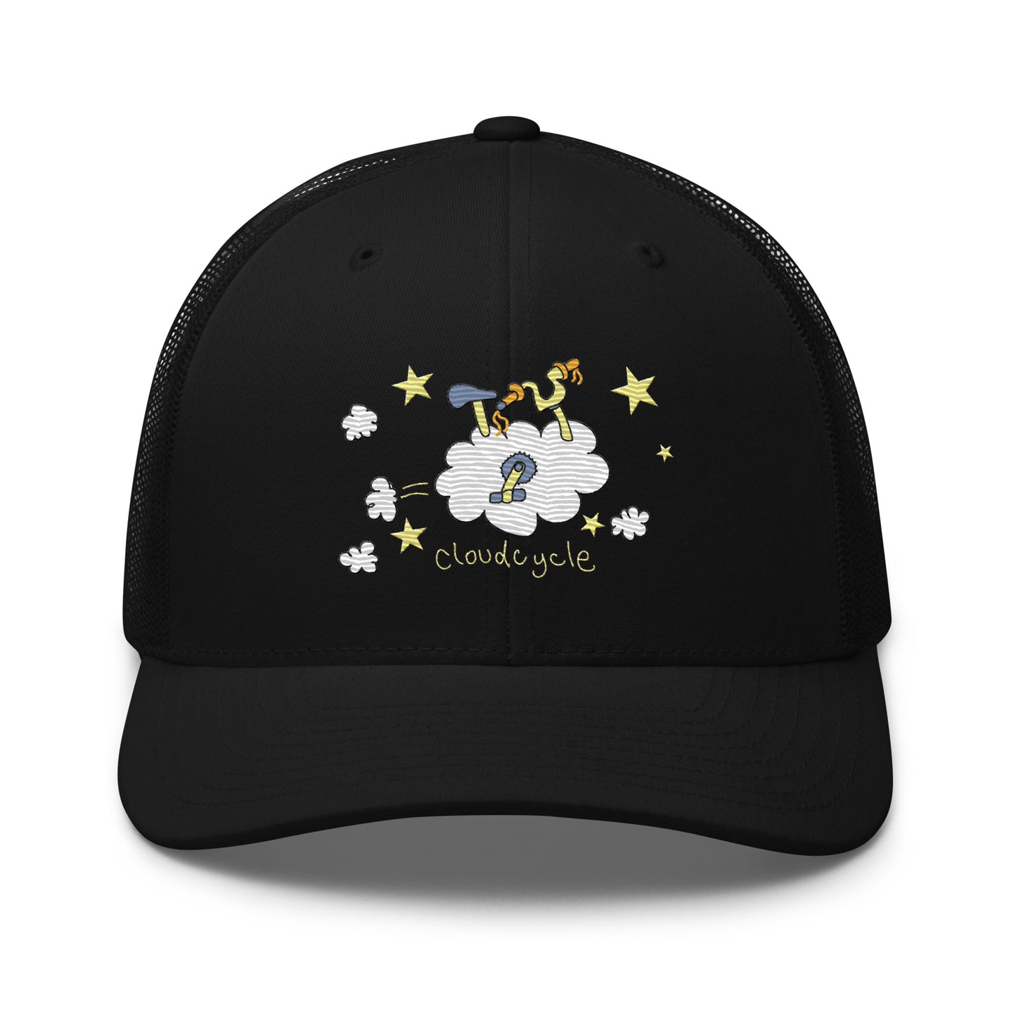 CloudCycle - Retro Trucker Cap - Embroidery