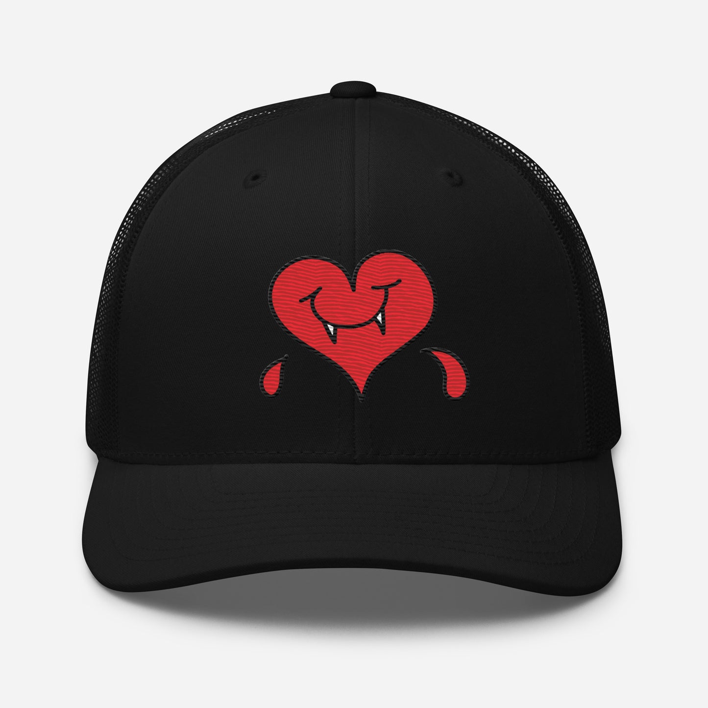 A Dark Heart is still a ❤️ - Retro Trucker Cap - Embroidery