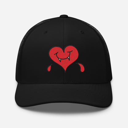A Dark Heart is still a ❤️ - Retro Trucker Cap - Embroidery