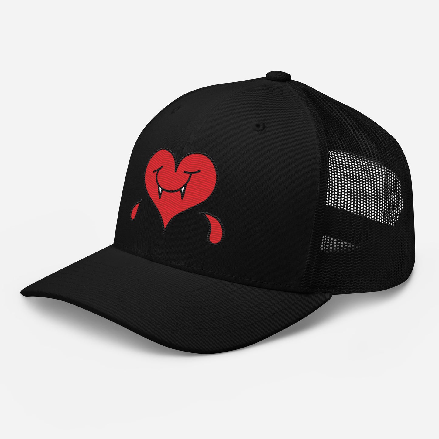 A Dark Heart is still a ❤️ - Retro Trucker Cap - Embroidery