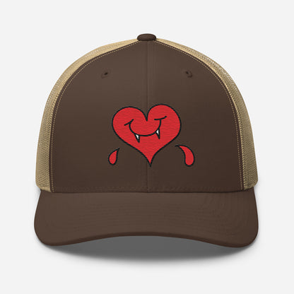 A Dark Heart is still a ❤️ - Retro Trucker Cap - Embroidery