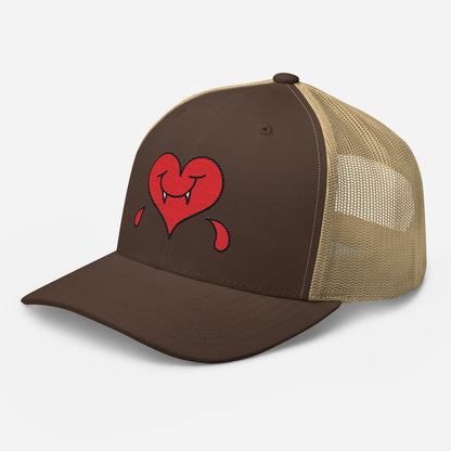A Dark Heart is still a ❤️ - Retro Trucker Cap - Embroidery