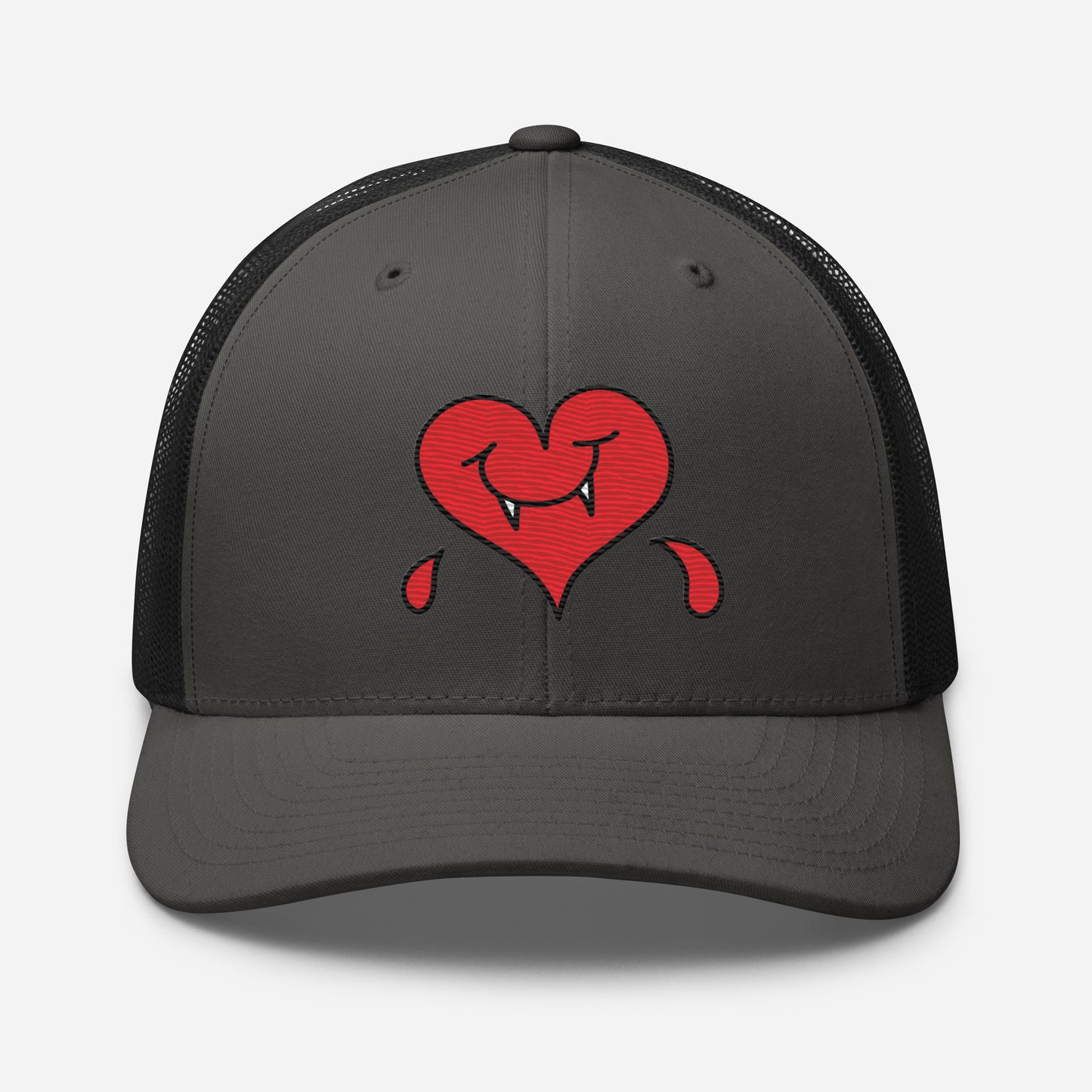 A Dark Heart is still a ❤️ - Retro Trucker Cap - Embroidery