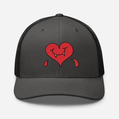 A Dark Heart is still a ❤️ - Retro Trucker Cap - Embroidery