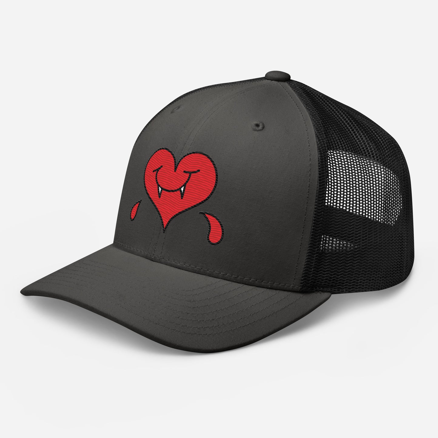 A Dark Heart is still a ❤️ - Retro Trucker Cap - Embroidery