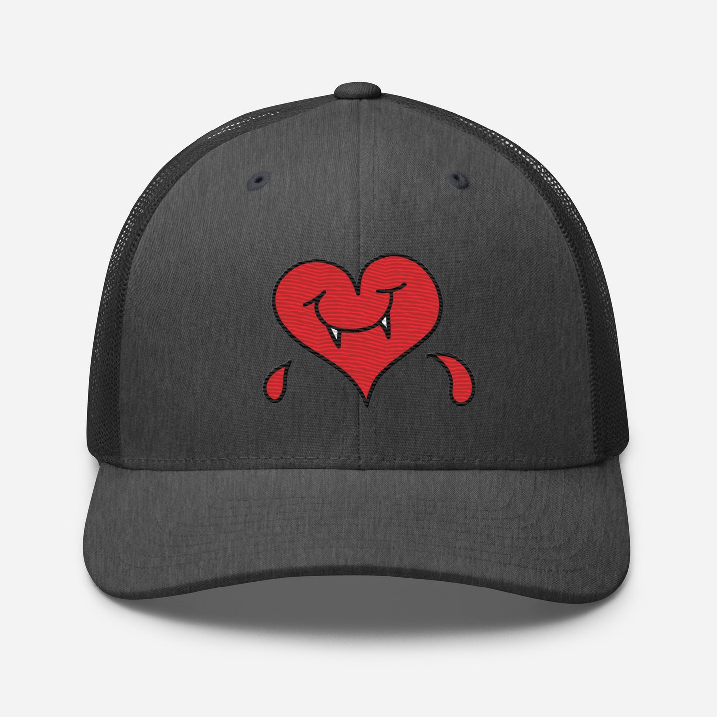 A Dark Heart is still a ❤️ - Retro Trucker Cap - Embroidery